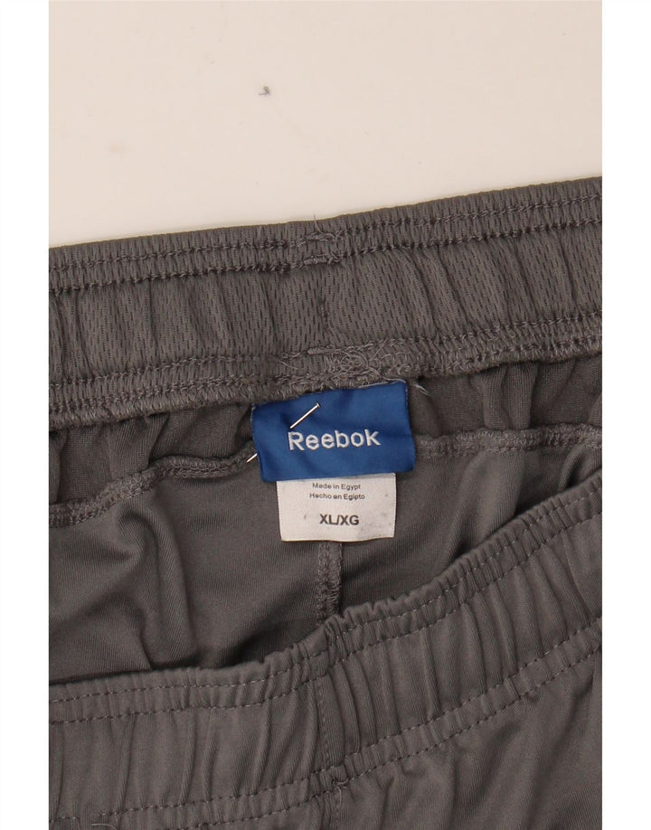 REEBOK Mens Sport Shorts XL  Grey Polyester Vintage Reebok and Second-Hand Reebok from Messina Hembry 