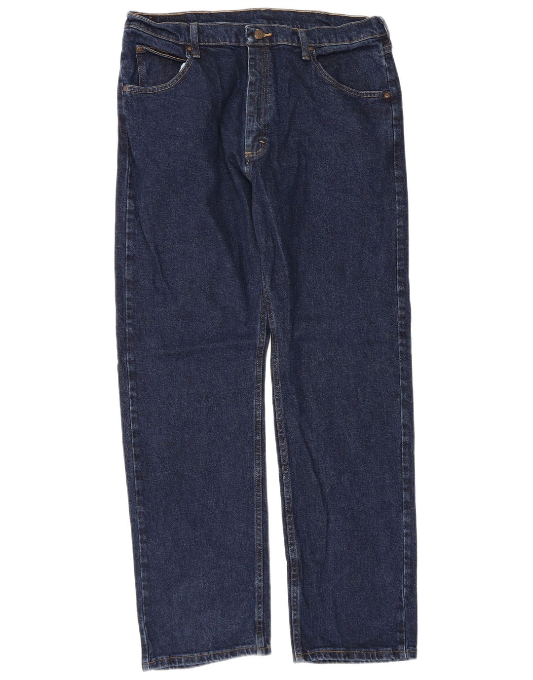 Мужские прямые джинсы Wrangler W36 L32 темно-синие, хлопок