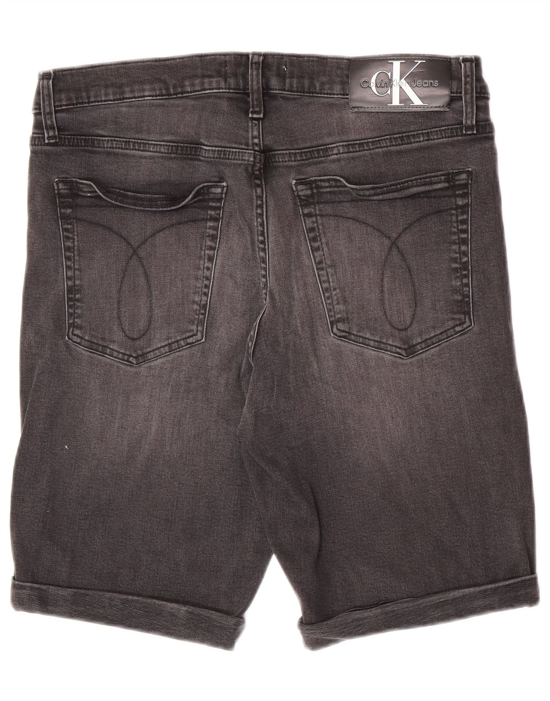 Мужские джинсовые шорты Calvin Klein W33 среднего серого цвета, хлопок