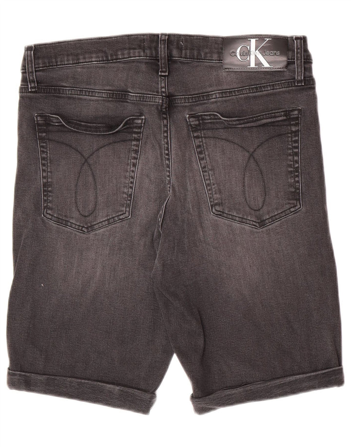 Мужские джинсовые шорты Calvin Klein W33 среднего серого цвета, хлопок