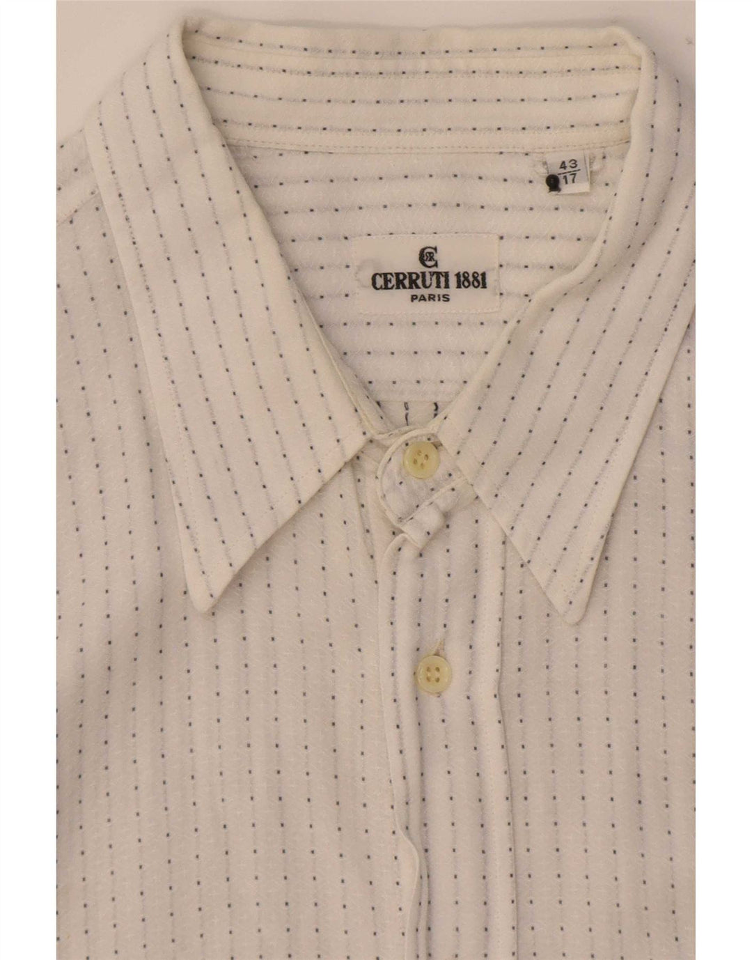 Рубашка мужская Cerruti 1881 размер 43 17 XL белая в крапинку