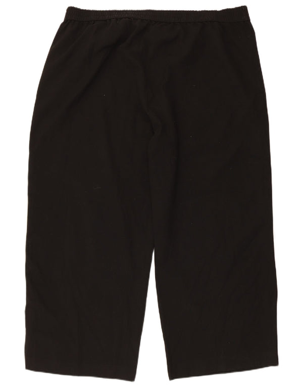 Женские укороченные спортивные брюки Marks & Spencer UK 24 4XL, черный полиэстер