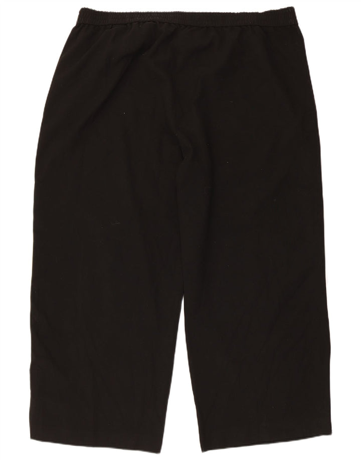 Женские укороченные спортивные брюки Marks & Spencer UK 24 4XL, черный полиэстер