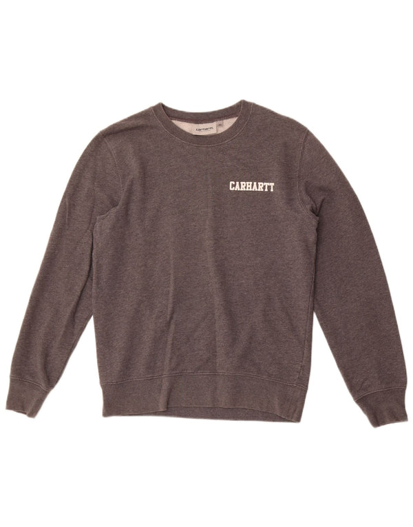 Мужской свитшот с рисунком Carhartt XS, серый хлопок с крапинками