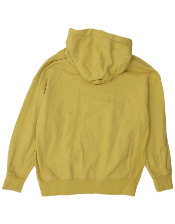 Superdry Mens Graphic Hoodie Jumper Medium Yellow Cotton