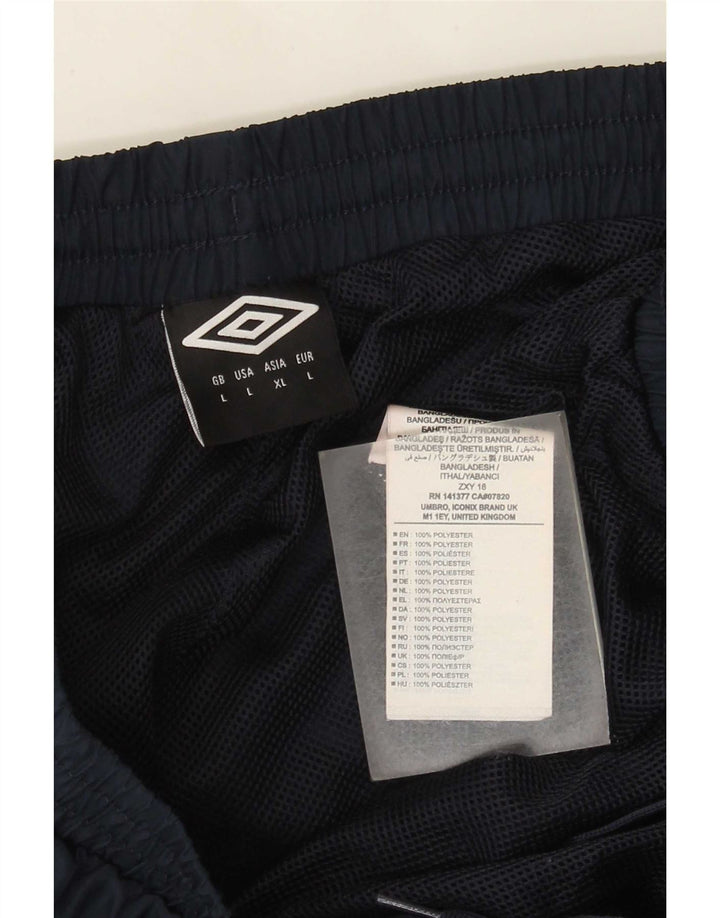 Мужские спортивные брюки Umbro, джоггеры, большие темно-синие, полиэстер