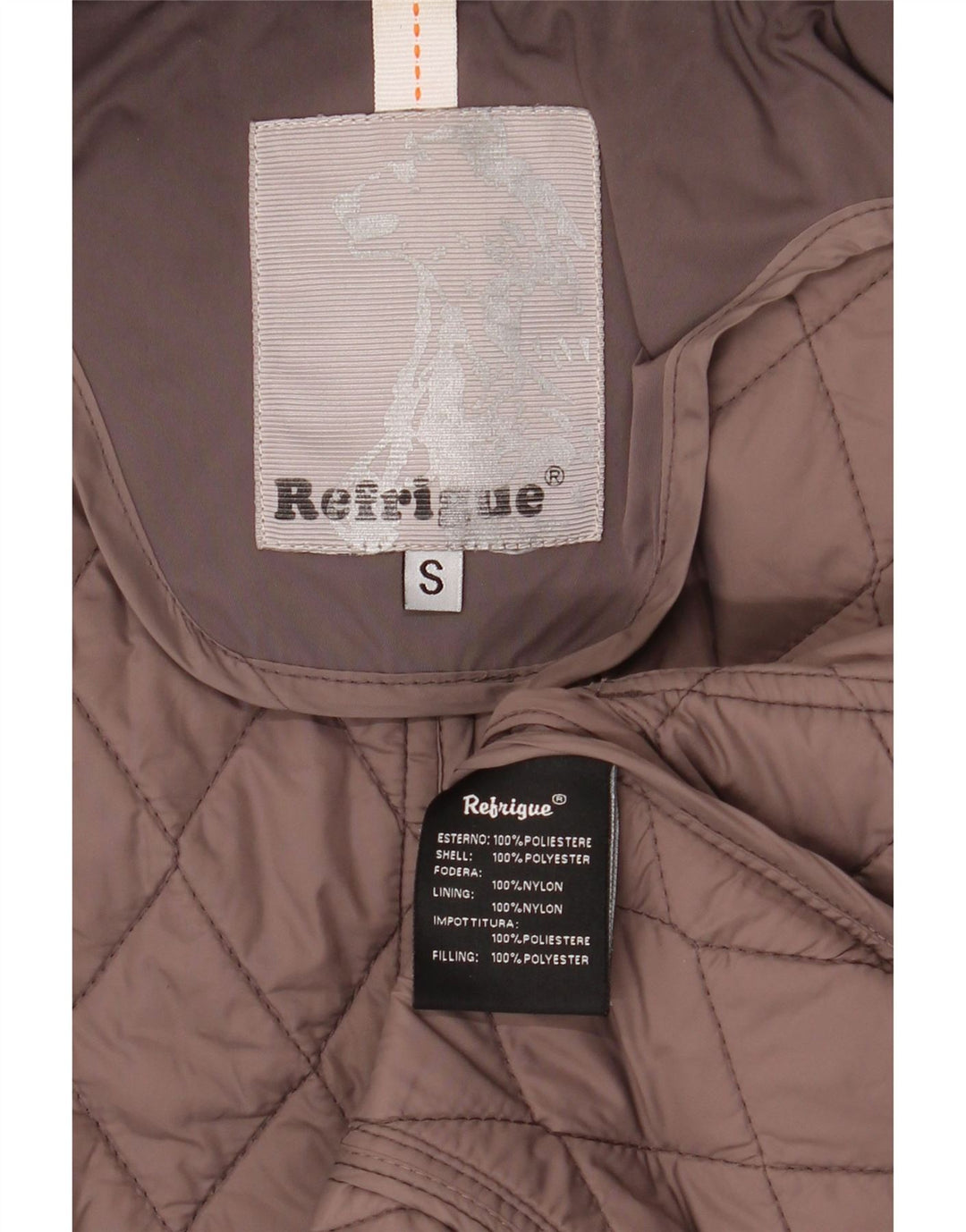 Женская стеганая куртка Refrigiwear UK 10, маленький серый полиэстер