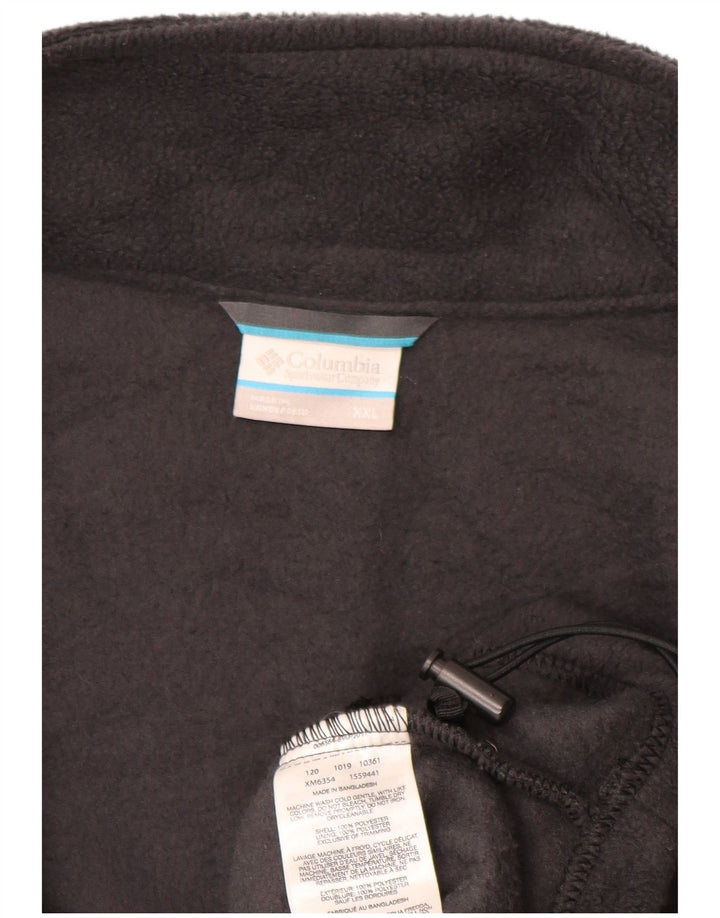 Мужская флисовая куртка COLUMBIA UK 44 2XL, черный полиэстер