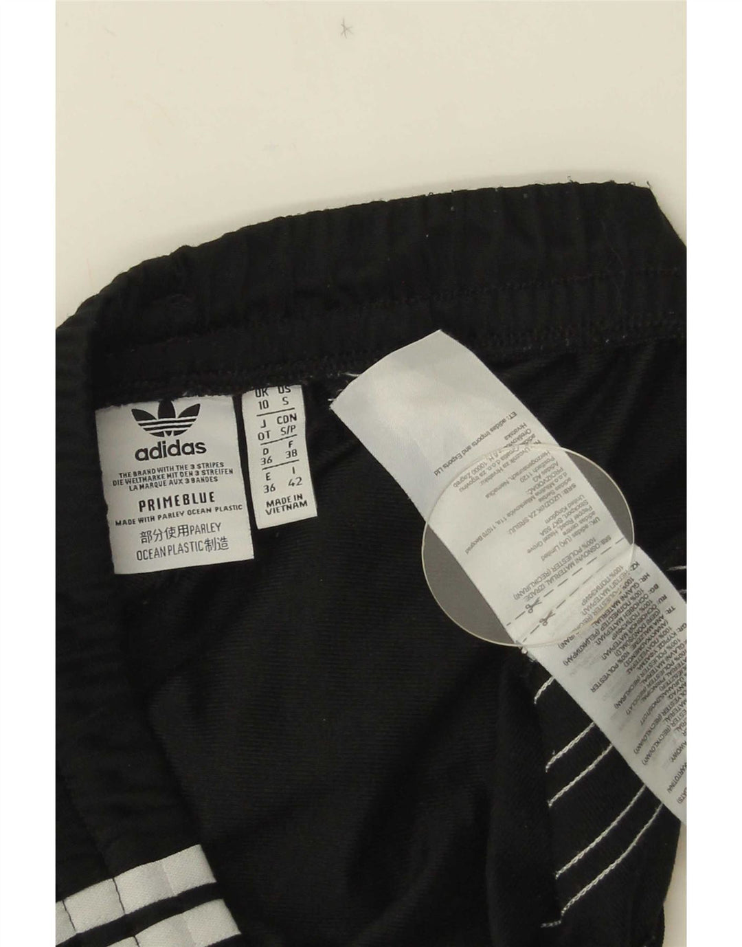 Женские спортивные брюки Adidas UK 10, маленькие черные из полиэстера