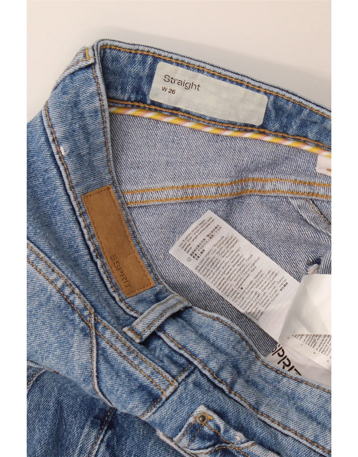 ESPRIT Женские прямые джинсы W26 L26 Синие, хлопок