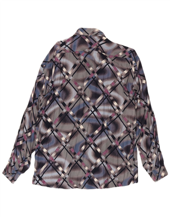 Мужская рубашка Tipo' S, большая, разноцветная, вискоза с геометрическим рисунком