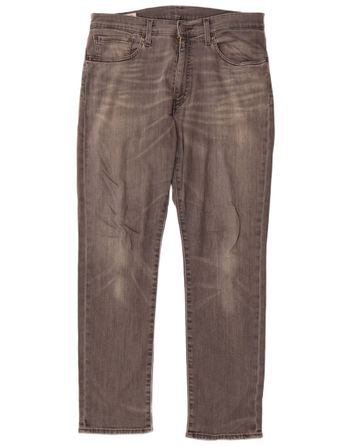 Мужские прямые джинсы Levi's W34 L30 серые, хлопок