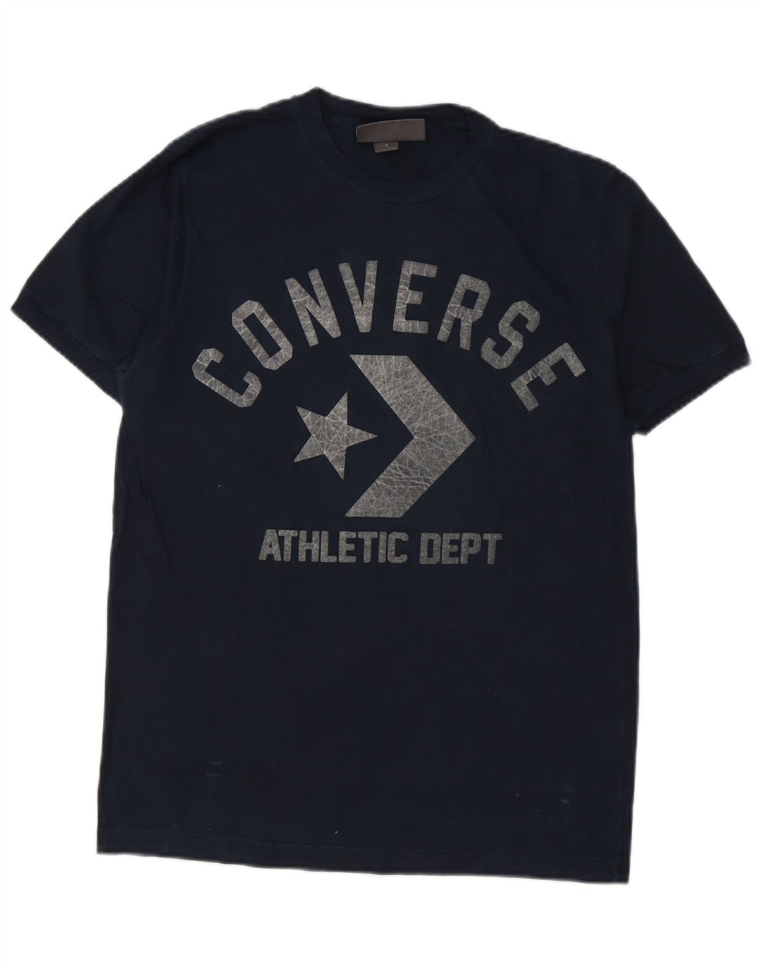 Мужская футболка Converse с рисунком, маленький темно-синий хлопок