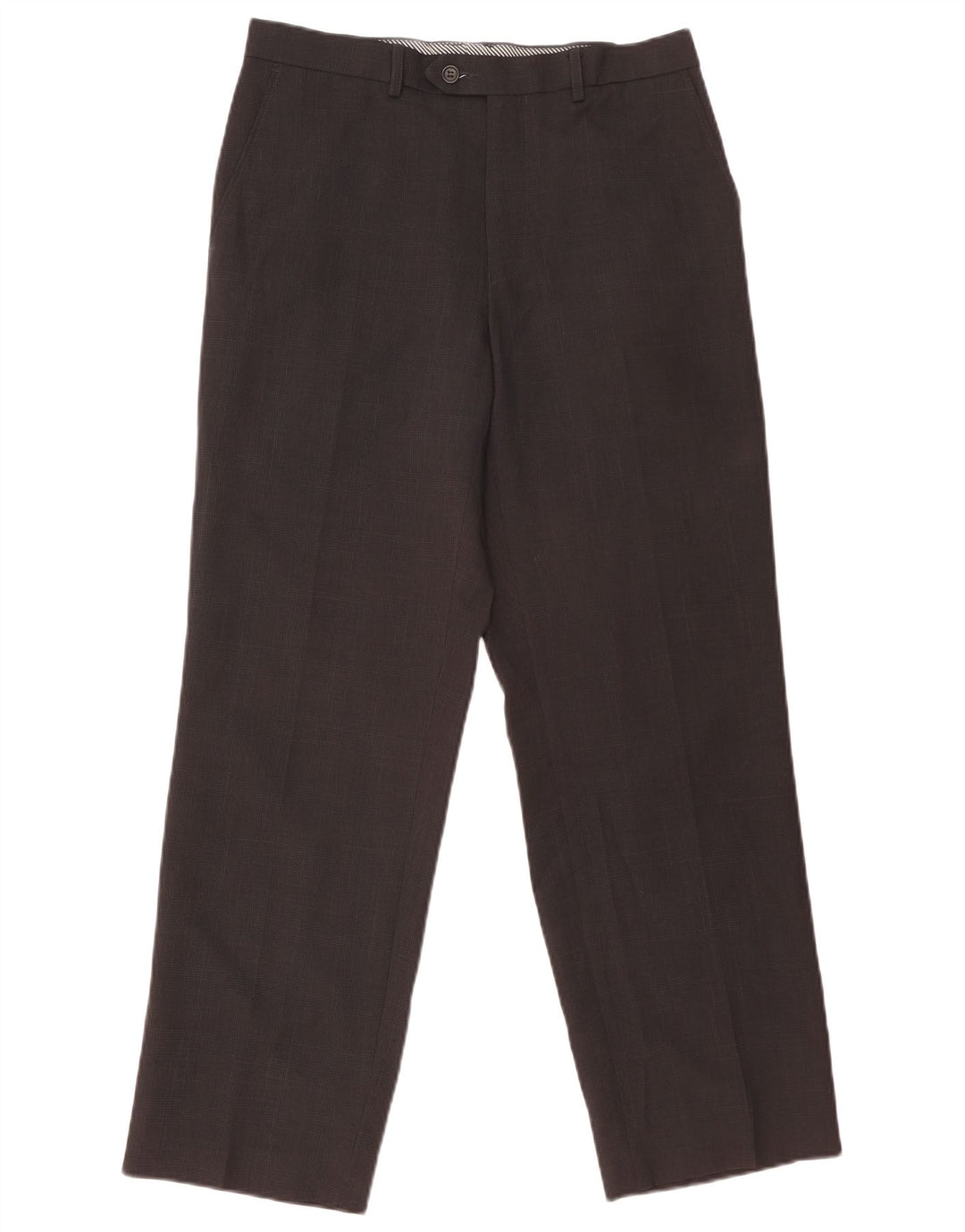 Мужские прямые костюмные брюки Marks & Spencer W34 L31 черные