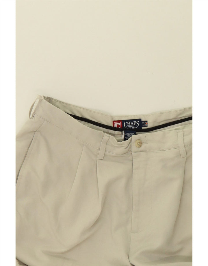 CHAPS Mens Pegged Chino Trousers W34 L30 Off White Rayon Vintage Chaps and Second-Hand Chaps from Messina Hembry 
