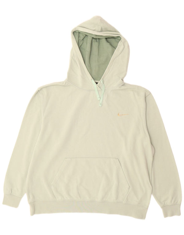 Мужской джемпер с капюшоном Nike, большой зеленый, хлопок