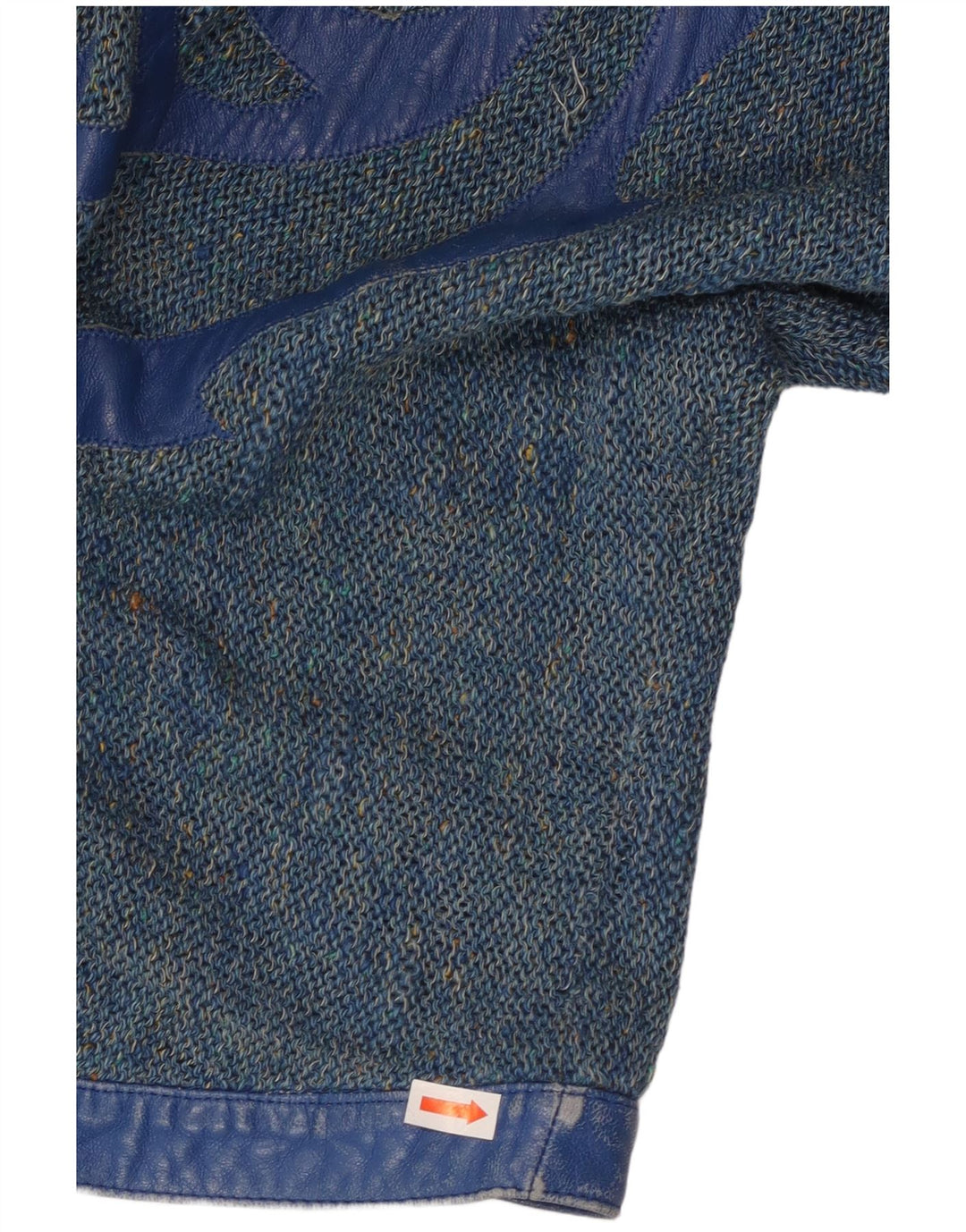 Женский кардиган с графическим рисунком VINTAGE UK 16, большой синий в крапинку