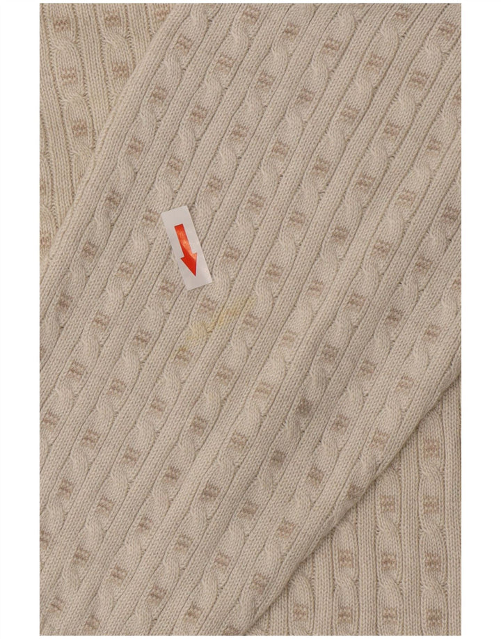 Мужской джемпер с круглым вырезом Marks & Spencer среднего размера, белый акрил