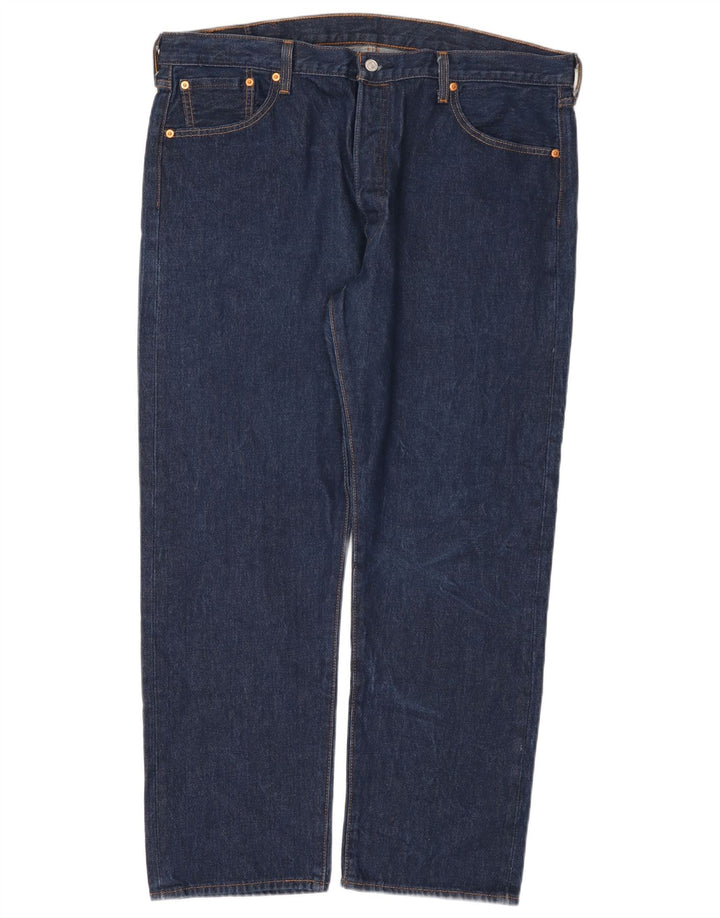 Мужские прямые джинсы Levi's 501 W42 L32 синие, хлопок