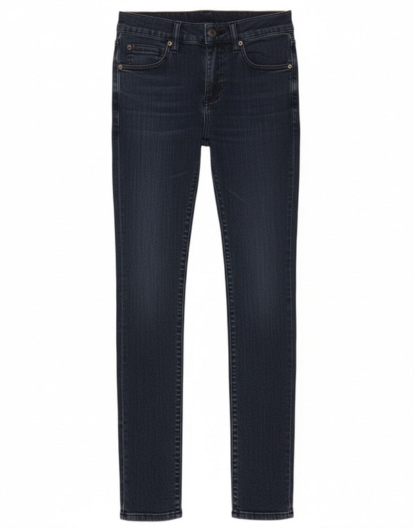 Дешевые женские джинсы скинни Monday W26 L32, темно-синий хлопок