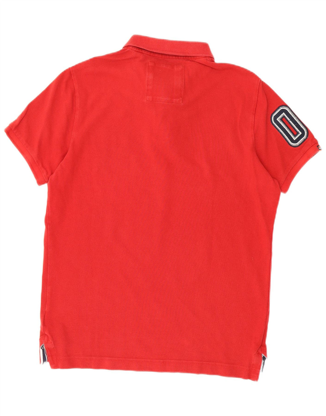 Мужская рубашка поло с рисунком Superdry, большая красная хлопковая рубашка