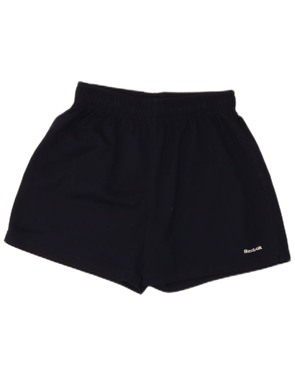 Reebok Mens Sport Shorts Small Navy Blue Polyester