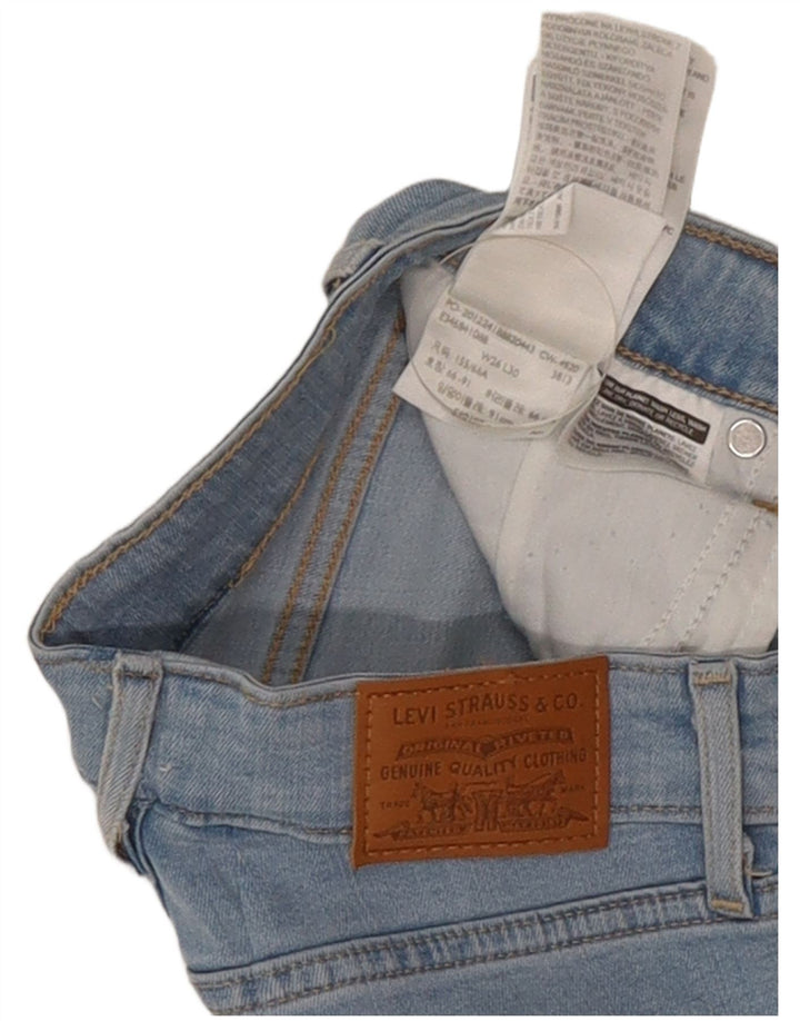 Женские джинсы скинни Levi's W26 L30 синие из лиоцелла