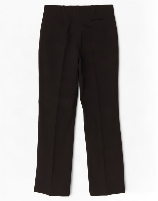 Женские прямые костюмные брюки Topshop UK 12 Medium W30 L30, черный полиэстер