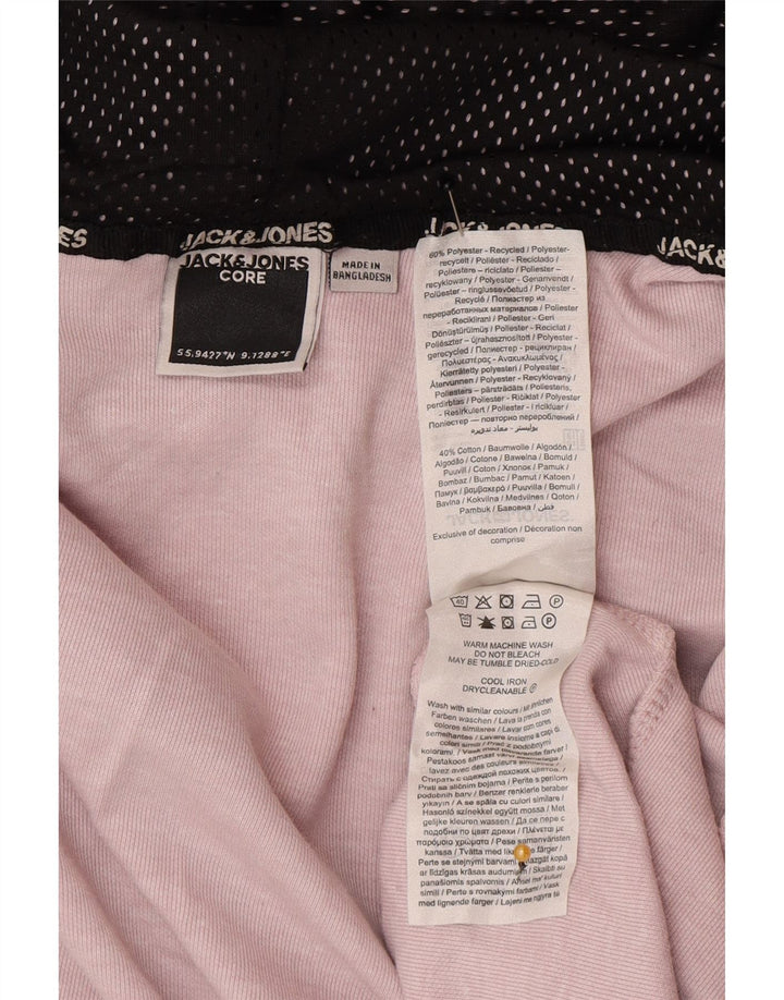 Мужской свитер с капюшоном на молнии Jack & Jones, большой розовый из полиэстера