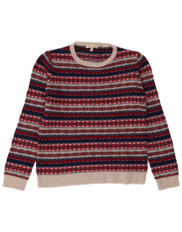 Женский джемпер с круглым вырезом Barbour UK 12, средний разноцветный