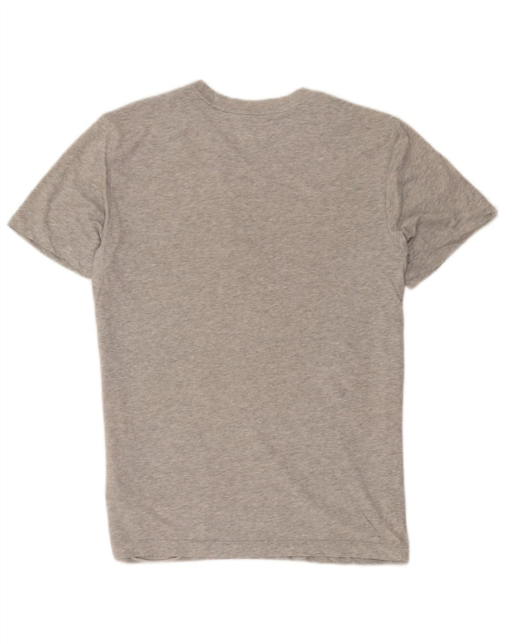 Мужская футболка Nike Dri Fit с рисунком, хлопковый топ среднего серого цвета с крапинками