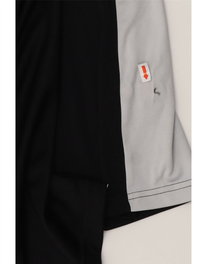 Мужская футболка ADIDAS Aeroready Top XL черная из полиэстера с цветными блоками