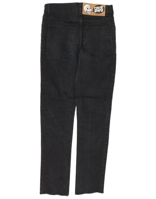 Дешевые женские узкие джинсы Monday W27 L28, черный хлопок