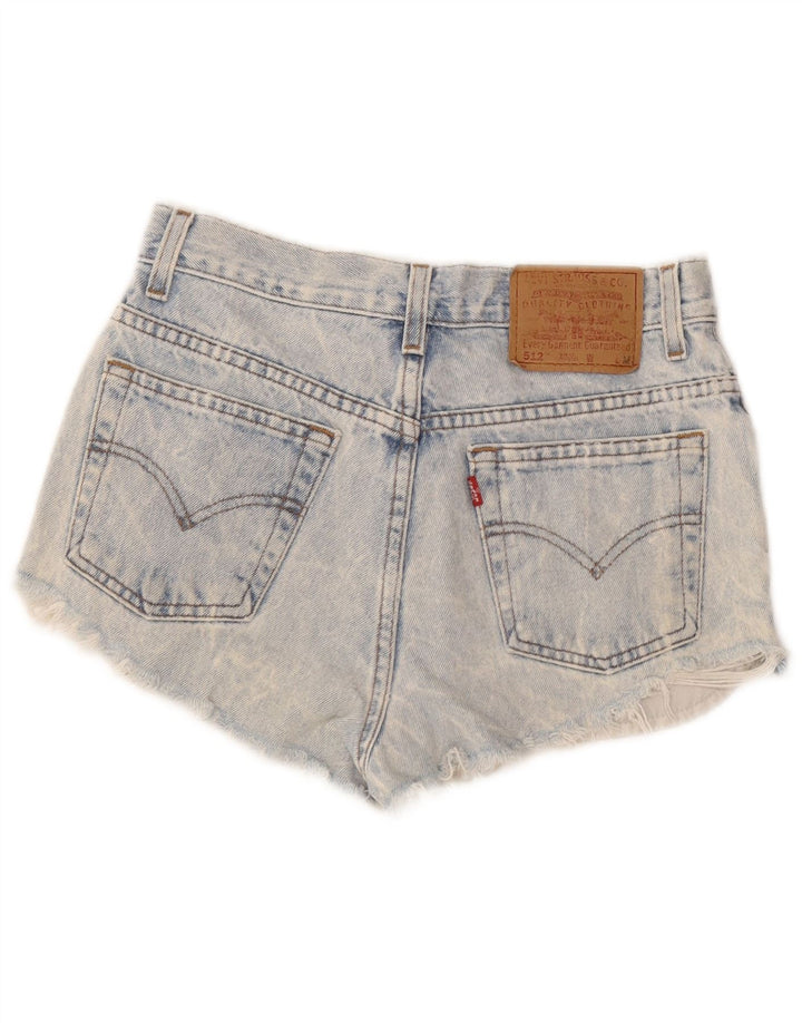 Женские джинсовые шорты Levi's 512 Slim Fit, размер США 6, средний размер W26, синий хлопок