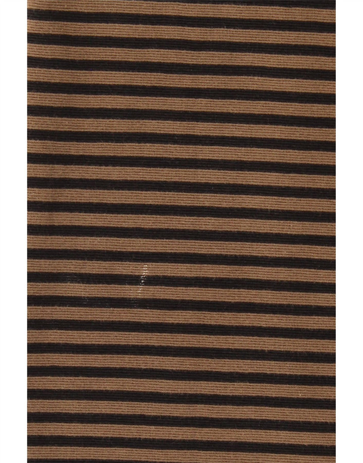 LAURA ASHLEY Женское платье прямого кроя с рукавом 3/4, Великобритания 12, средний бежевый в полоску