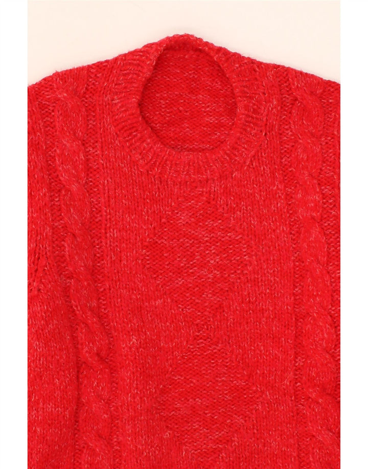 VINTAGE Mens Crew Neck Jumper Sweater XS Red Vintage Vintage and Second-Hand Vintage from Messina Hembry 