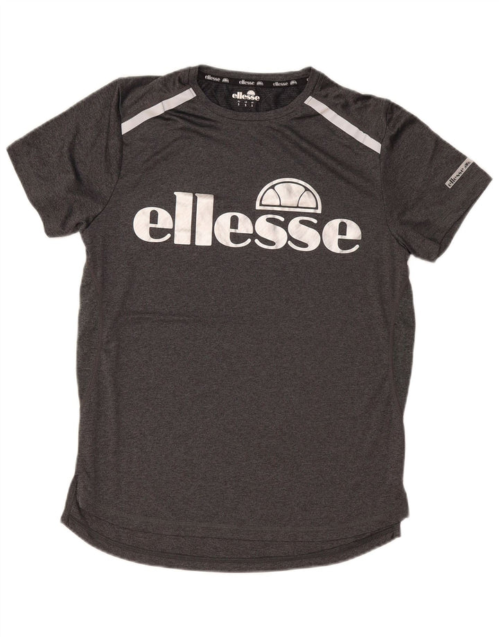 Мужская футболка Ellesse Slim Fit с графическим рисунком, маленький серый полиэстер