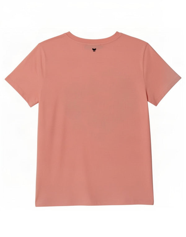 Женская футболка с рисунком Max Mara Top UK 12, средний розовый цветочный принт