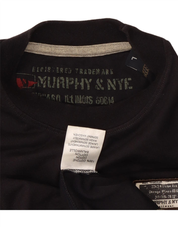 Мужской топ Sailmakers MURPHY & NYE, большой размер, темно-синий, хлопок, с длинными рукавами