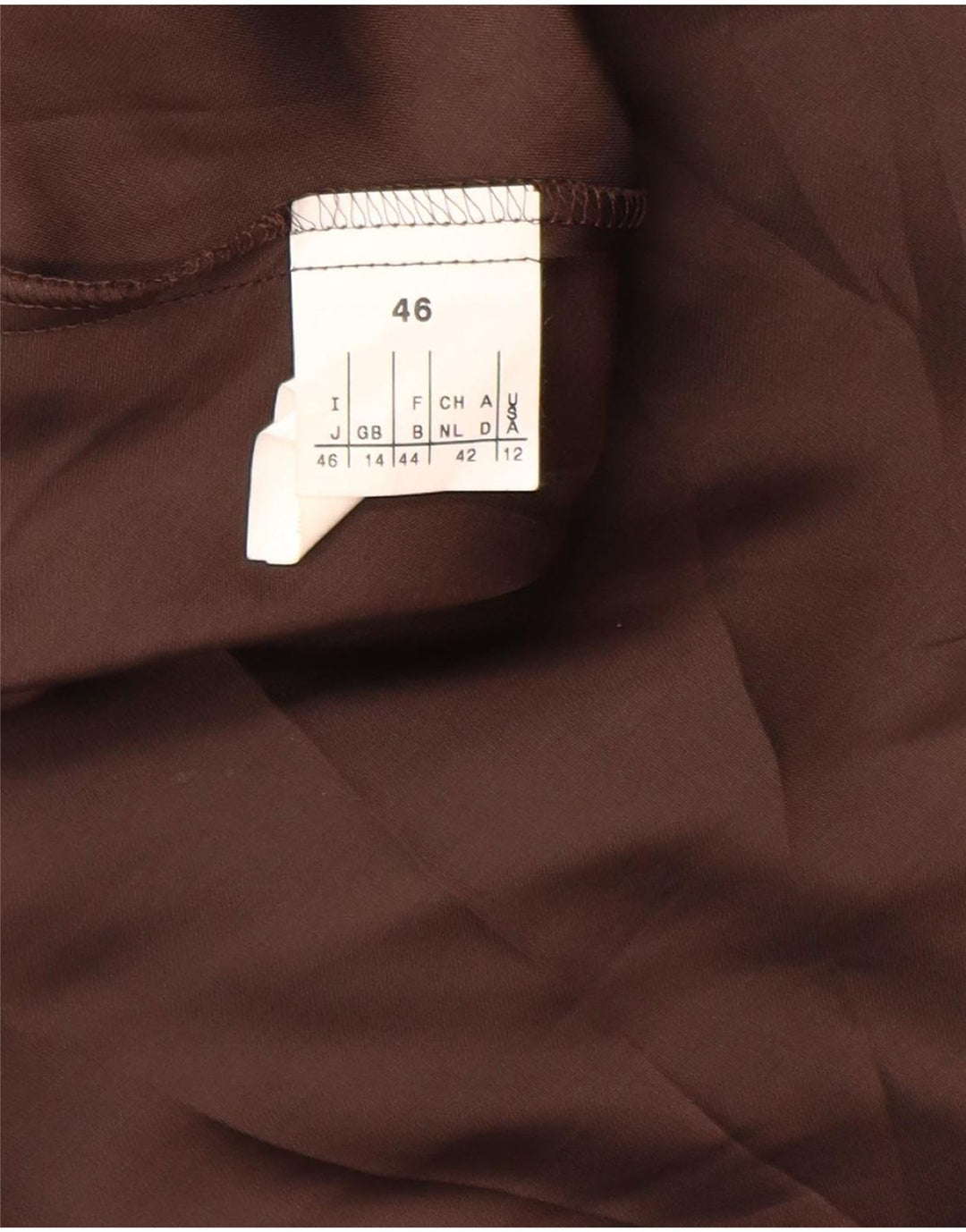 Женская асимметричная юбка MAX & CO. UK 14, большая W32, коричневый шелк