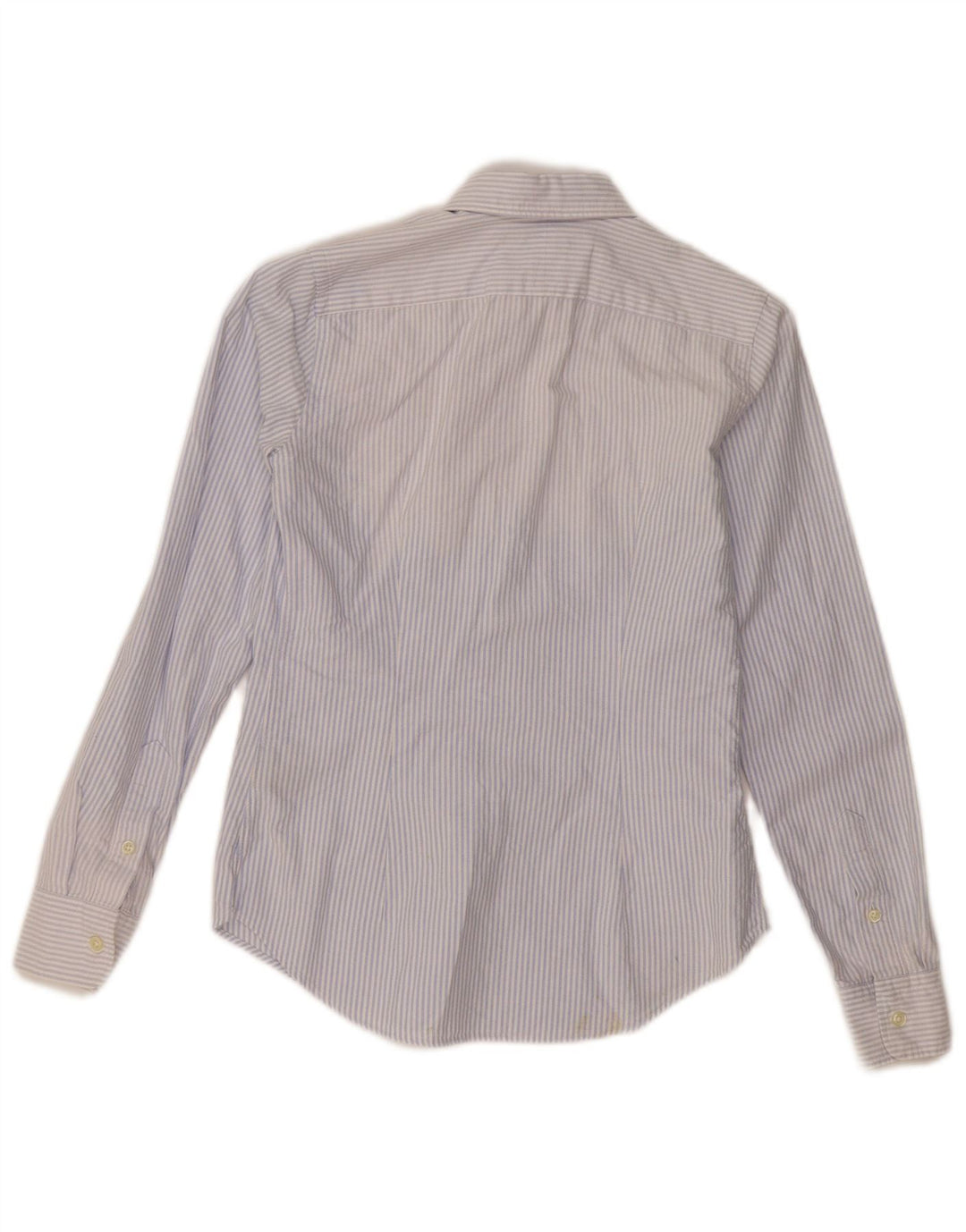 Женская рубашка приталенного кроя RALPH LAUREN, США 0 XS, хлопок в синюю полоску