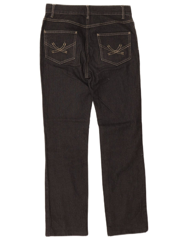 Женские прямые джинсы Marks & Spencer UK 8, маленькие W26 L27, черный хлопок