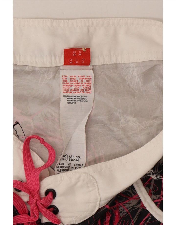 Женские шорты для плавания PUMA с абстрактным узором, Великобритания, 8, маленькие, разноцветные