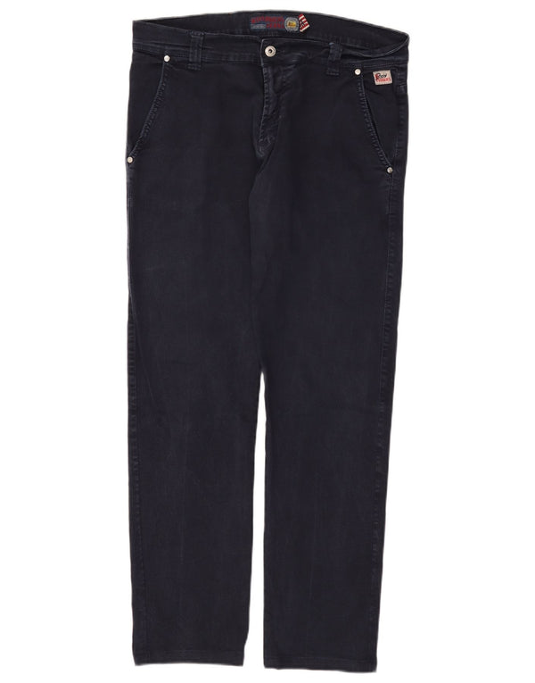 Мужские прямые джинсы Roy Rogers IT 48 Medium W34 L30 Темно-синие, хлопок