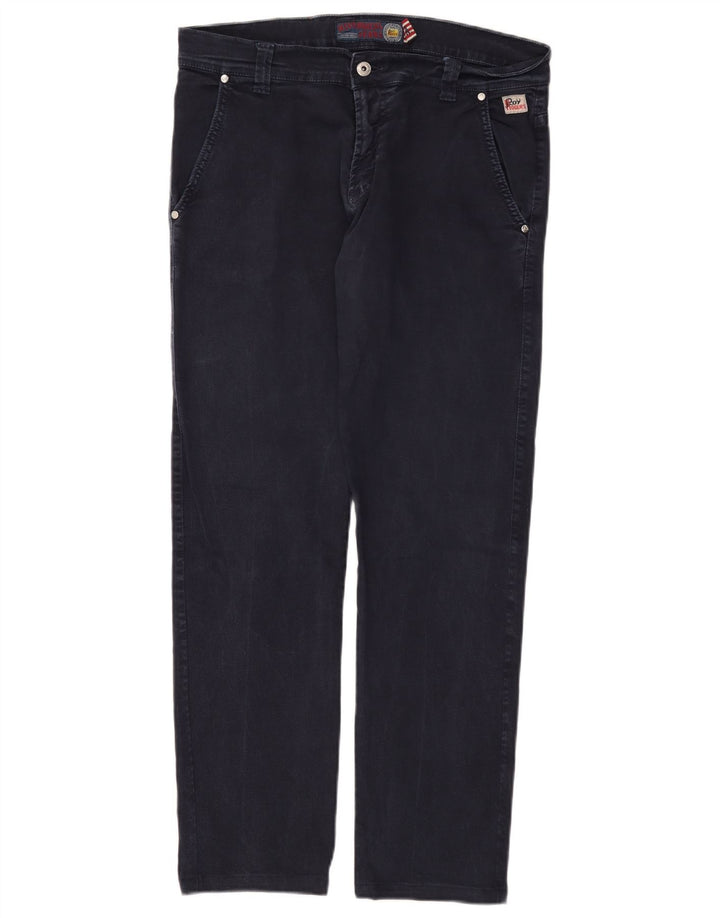 Мужские прямые джинсы Roy Rogers IT 48 Medium W34 L30 Темно-синие, хлопок