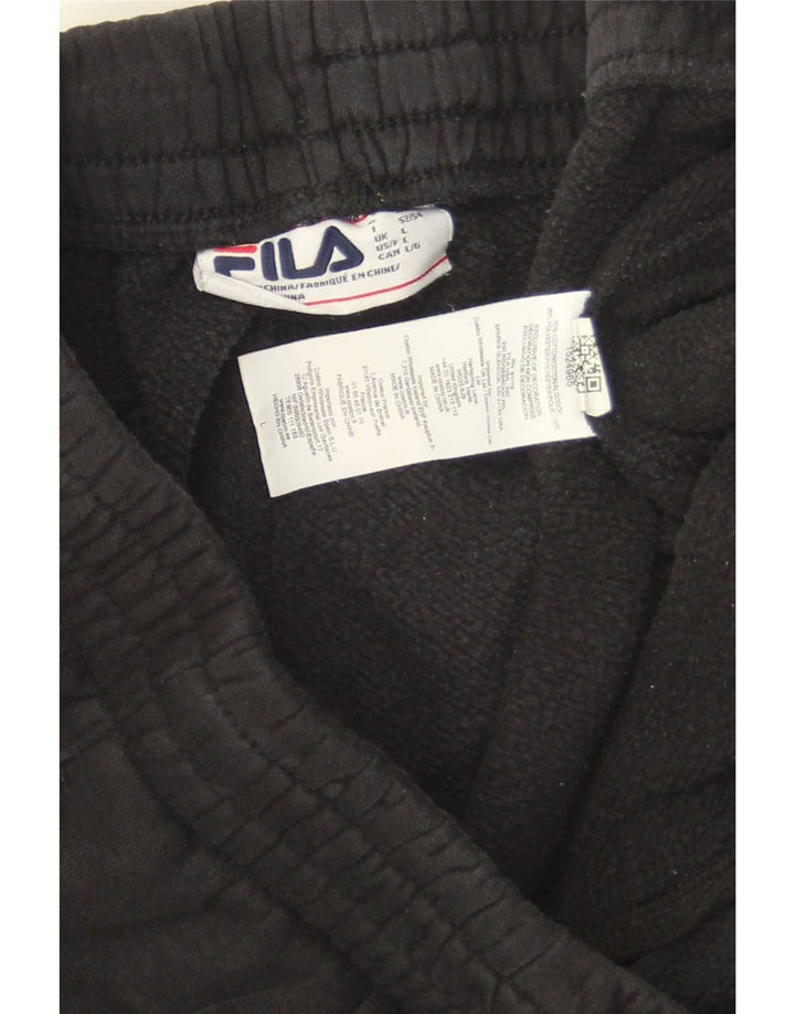 Мужские спортивные брюки Fila, джоггеры, большие черные хлопковые