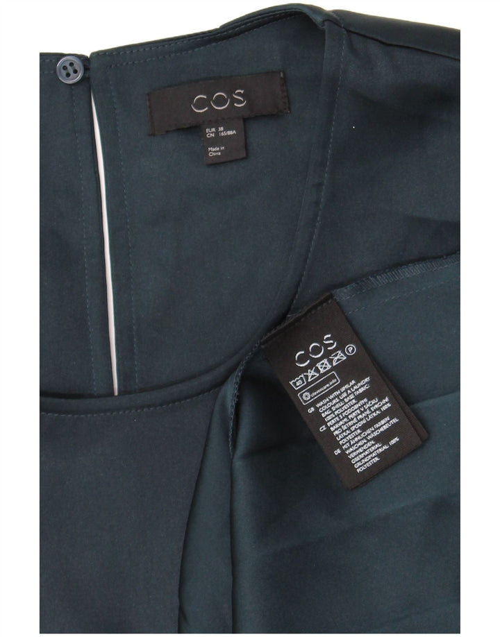 Cos Женское платье-пузырь без рукавов EU 38, средний зеленый полиэстер