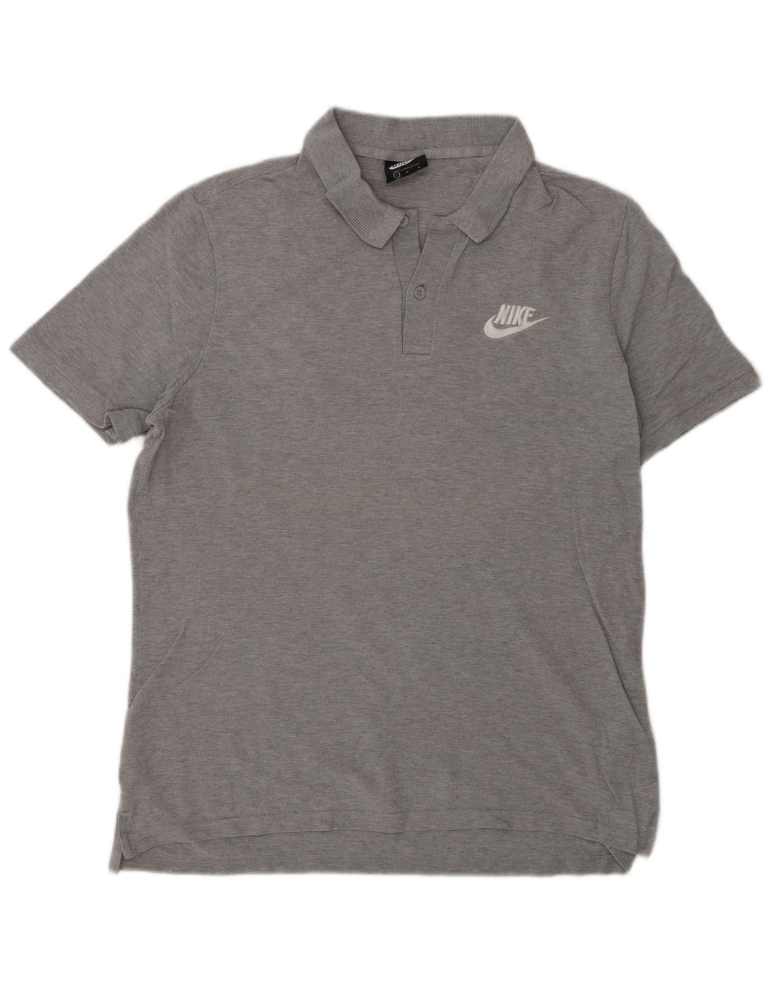 Мужская рубашка-поло Nike, большая серая хлопковая рубашка в крапинку