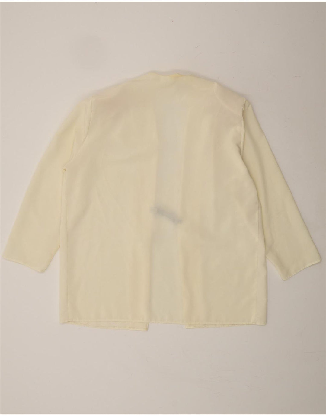 VINTAGE Womens 3/4 Sleeve Blazer Jacket UK 18 XL Off White Vintage Vintage and Second-Hand Vintage from Messina Hembry 