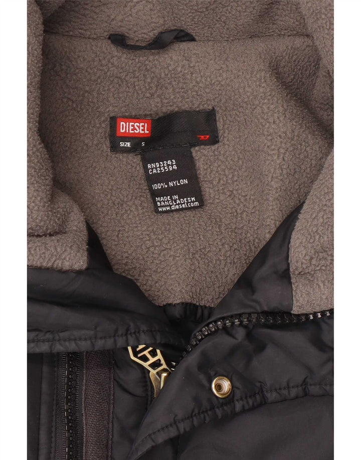 Мужская стеганая куртка Diesel UK 36, маленькая, черный нейлон